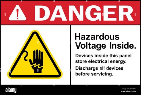 electrical box warning labels|danger electrical panel sign.